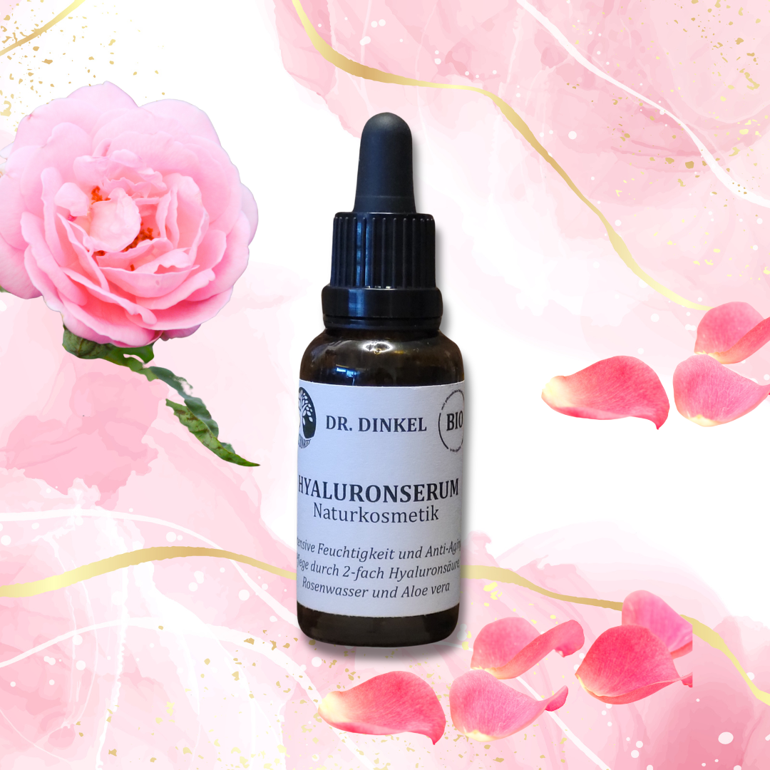 Dr. Dinkel Hyaluronserum mit Bio-Rosenwasser und Bio-Aloe Vera - 30 ml