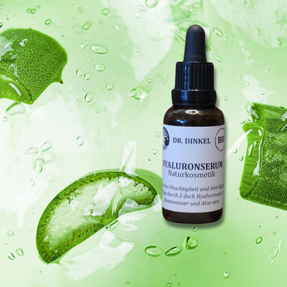 Dr. Dinkel Hyaluronserum mit Bio-Rosenwasser und Bio-Aloe Vera - 30 ml