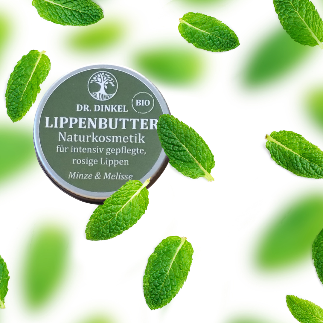 Dr. Dinkel Lippenbutter mit Minze und Melisse - 12 g – Dr. Dinkel ... Dr. Dinkel Lippenbutter mit Minze und Melisse - 12 g – Dr. Dinkel ...