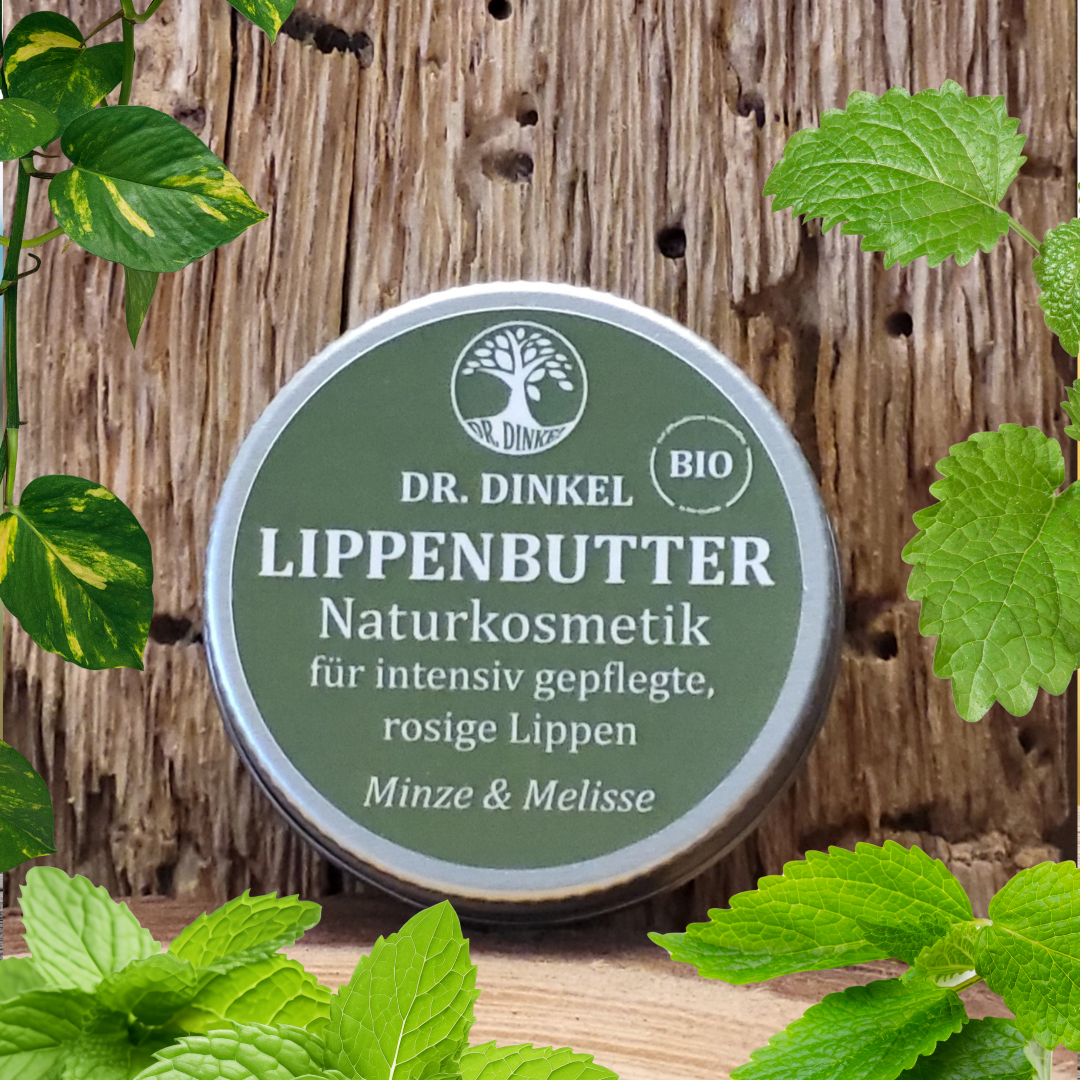 Dr. Dinkel Lippenbutter mit Minze und Melisse - 12 g