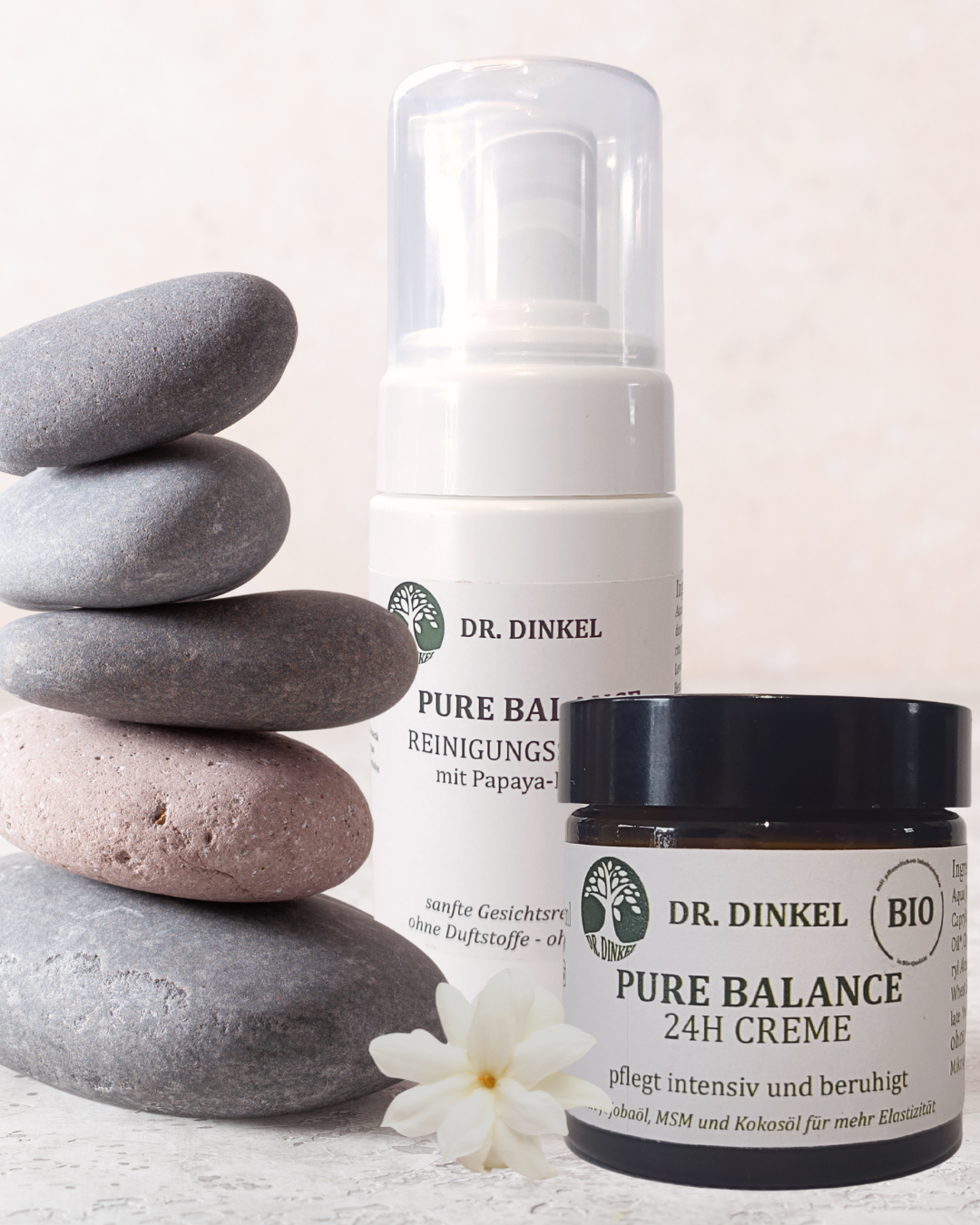 Pure Balance Essentials Set - ohne Duftstoffe - Reinigungsschaum+24 H Creme