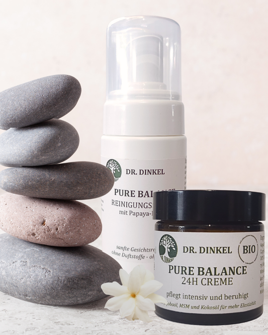 Pure Balance Essentials Set - ohne Duftstoffe - Reinigungsschaum+24 H Creme